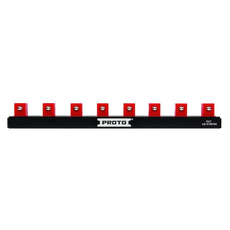 Proto 1/4" Drive 8 Piece Socket Rail - 6" J2501RS